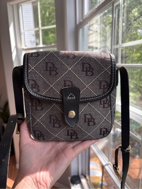 Dooney & Bourke Handbags - Dooney & Bourke Signature Jacquard Gray Monogram Crossbody Bag